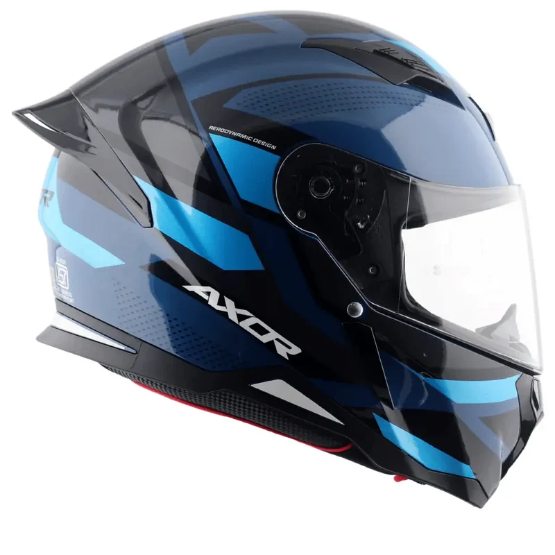 AXOR HUNTER CORNET INTEGRALE CASCHI DI MOTO NERO BLU