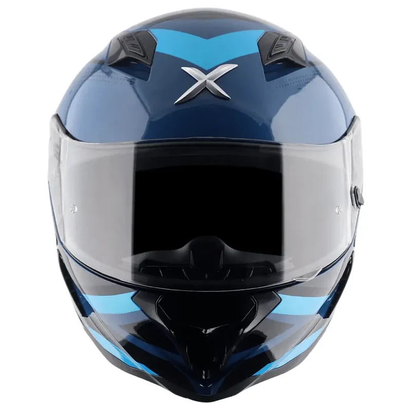 AXOR HUNTER CORNET INTEGRALE CASCHI DI MOTO NERO BLU