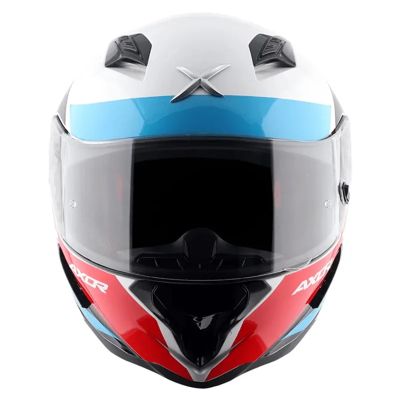 AXOR HUNTER TURBO INTEGRALE CASCHI DI MOTO BIANCO ROSSO