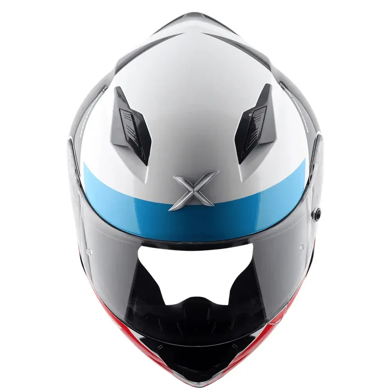 AXOR HUNTER TURBO INTEGRALE CASCHI DI MOTO BIANCO ROSSO