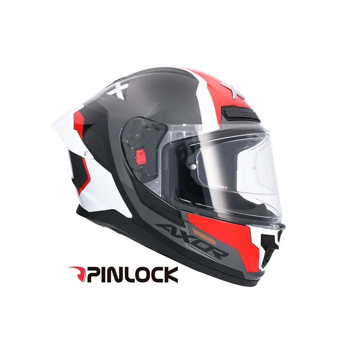 AXOR SABER SPARK CASCHI DI MOTO NERO ROSSO