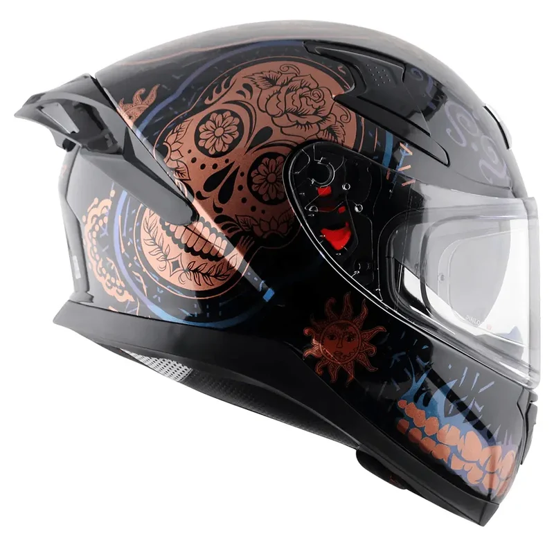 AXOR APEX TRANCE INTEGRALE CASCHI DI MOTO NERO ORO
