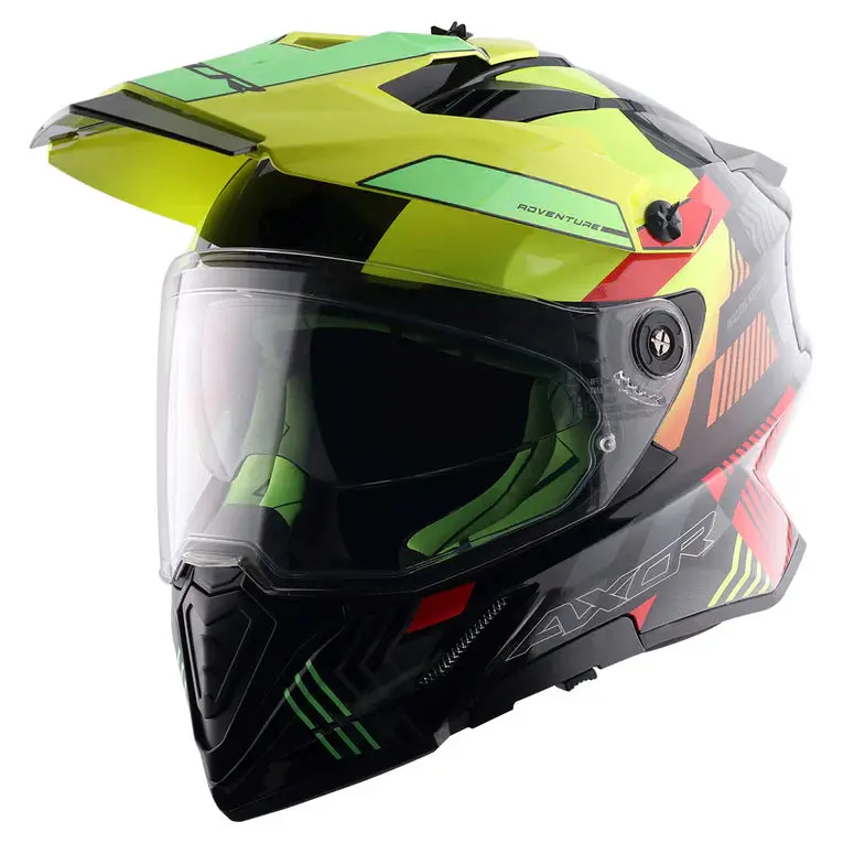 AXOR X-CROSS D/V GAMBLING CASCHI DI MOTO GIALLO FLUO