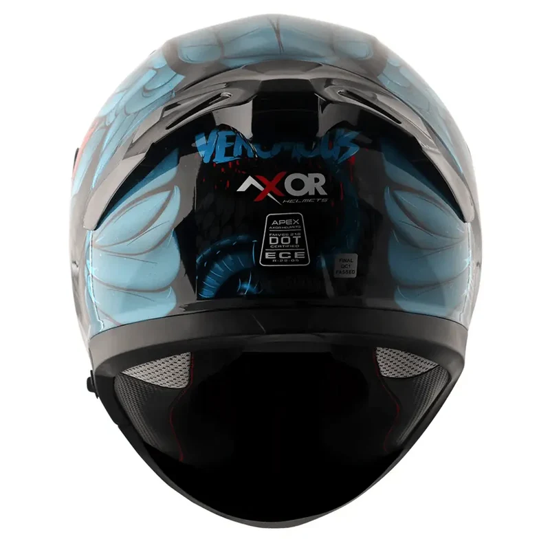 AXOR APEX VENOMOUS DV INTEGRALE CASCHI DI MOTO NERO BLU