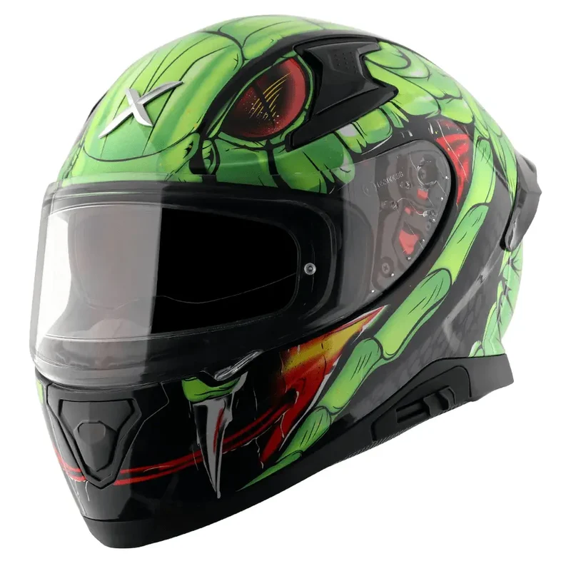 AXOR APEX VENOMOUS DV INTEGRALE CASCHI DI MOTO NERO VERDE
