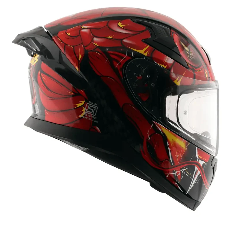 AXOR APEX VENOMOUS DV INTEGRALE CASCHI DI MOTO NERO ROSSO