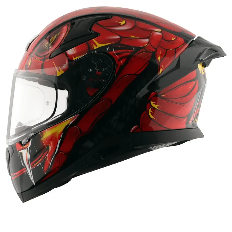 AXOR APEX VENOMOUS DV INTEGRALE CASCHI DI MOTO NERO ROSSO