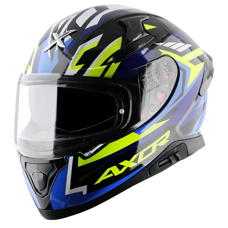 AXOR APEX STREAK INTEGRALE CASCHI DI MOTO NERO BLU