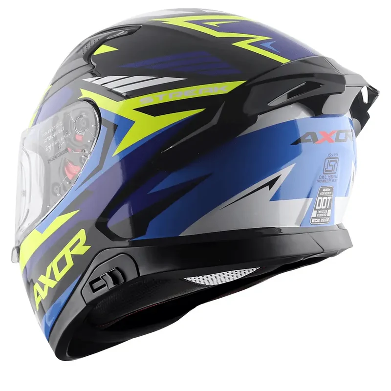 AXOR APEX STREAK INTEGRALE CASCHI DI MOTO NERO BLU