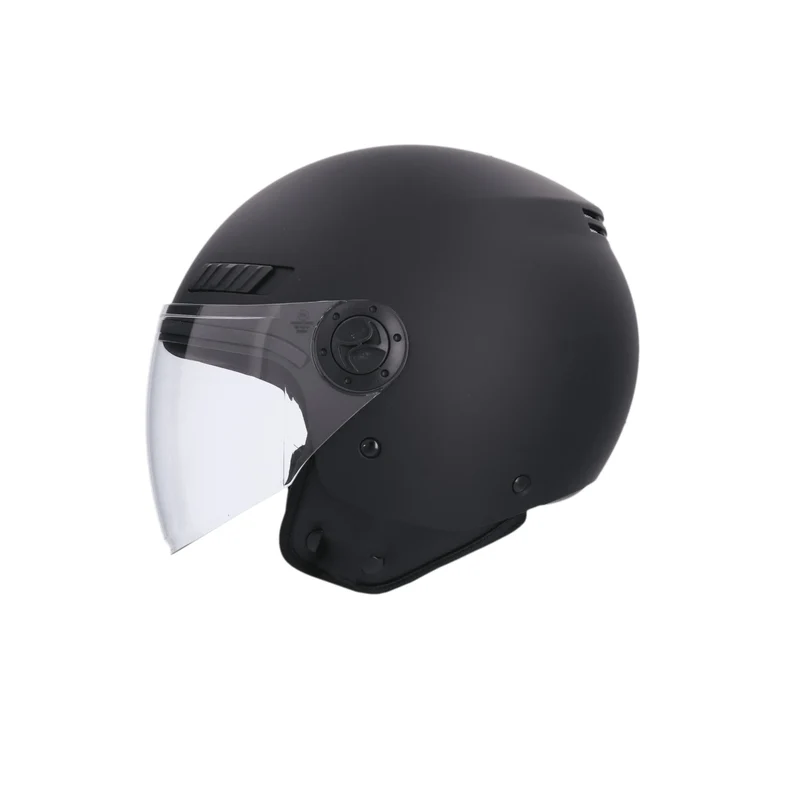 SHIRO HELMETS SH-62 KIOTO CASCHI DI MOTO MONOCROMO NERO OPACO