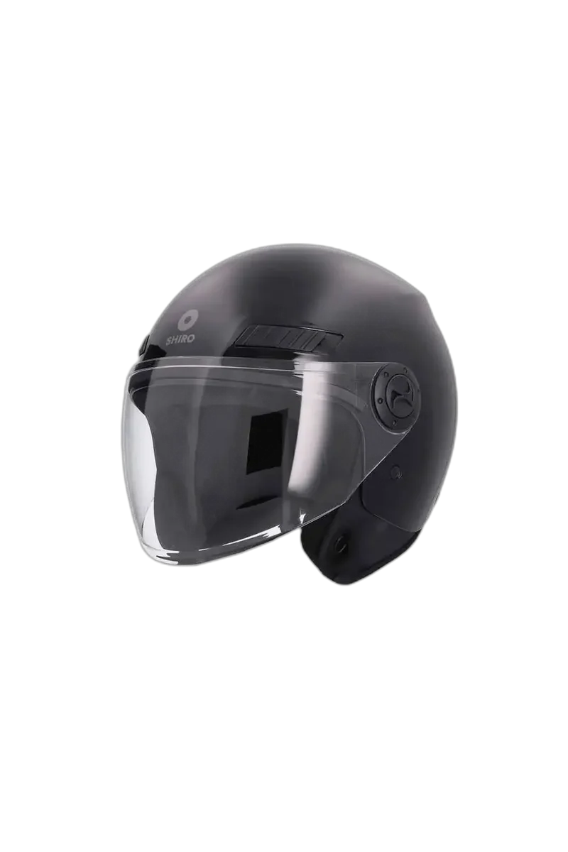SHIRO SH-62 KIOTO CASCHI DI MOTO MONOCOLOR NERO