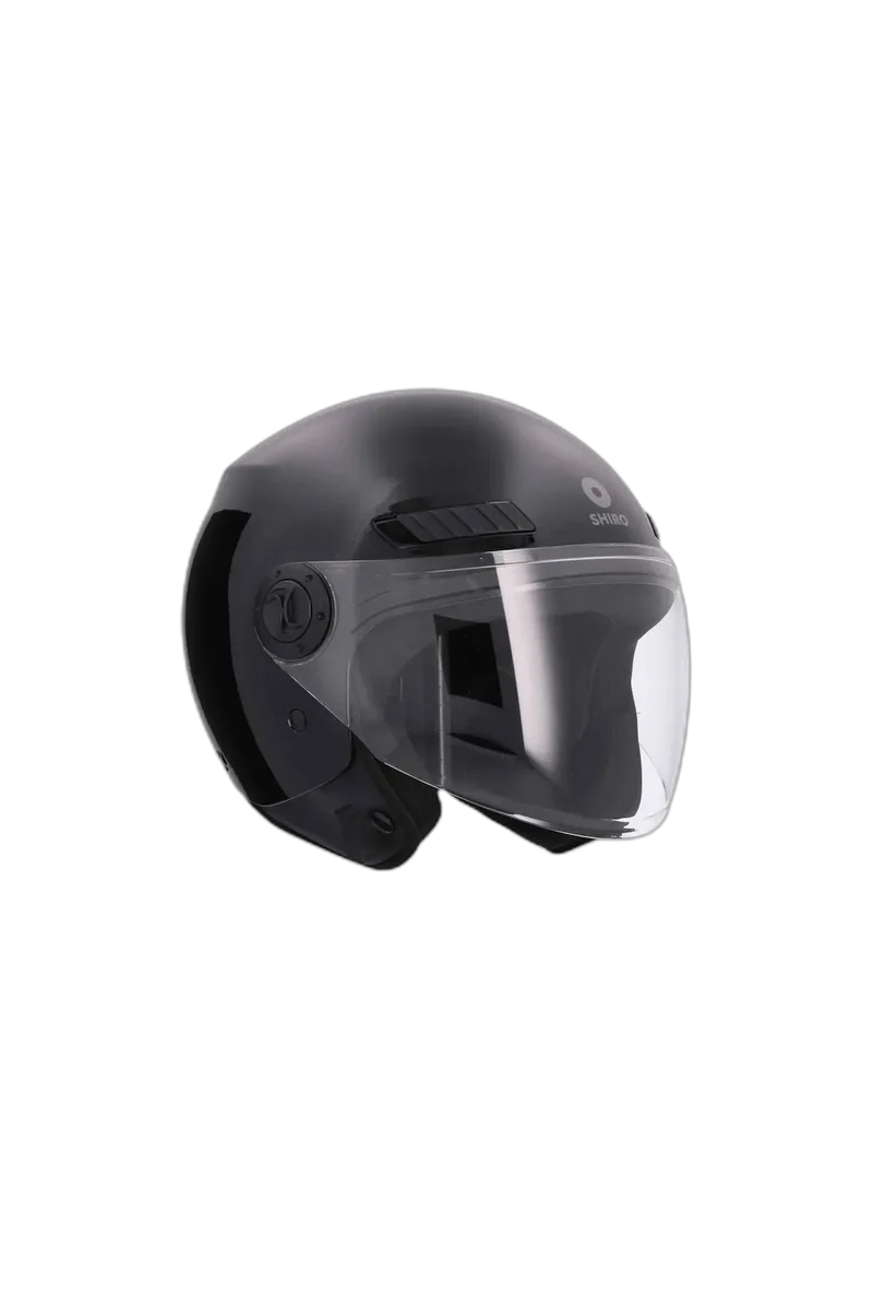 SHIRO SH-62 KIOTO CASCHI DI MOTO MONOCOLOR NERO