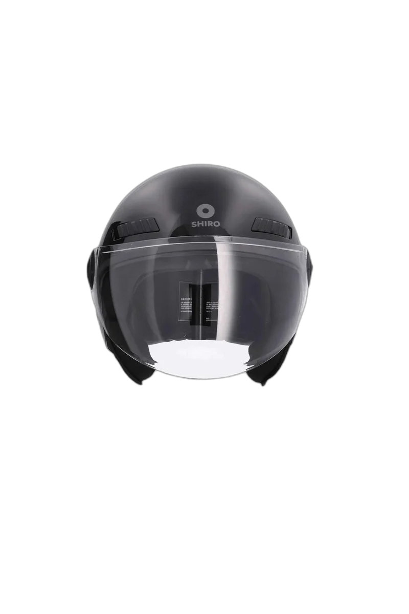SHIRO SH-62 KIOTO CASCHI DI MOTO MONOCOLOR NERO