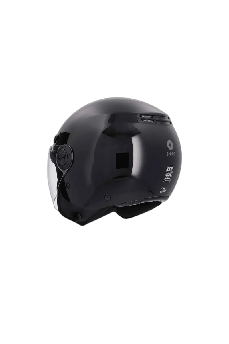 SHIRO SH-62 KIOTO CASCHI DI MOTO MONOCOLOR NERO