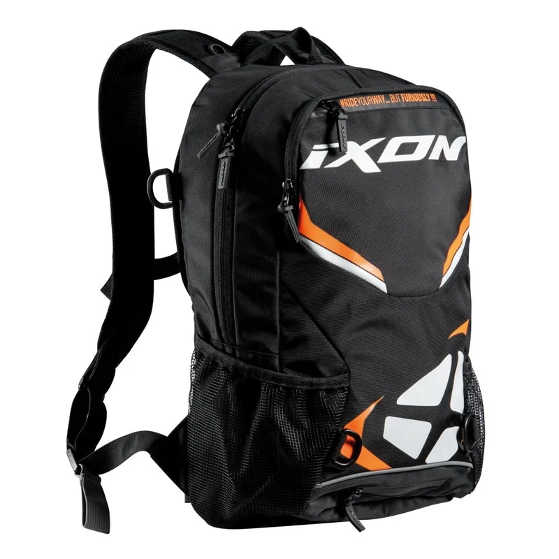 ZAINO TSUTO DONNA IXON R-TENSION 23 NERO-BIANCO-ARANCIONE