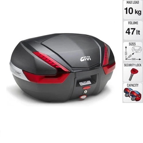 BAULETTO GIVI V47NN MONOKEY NERO PER MOTO E SCOOTER