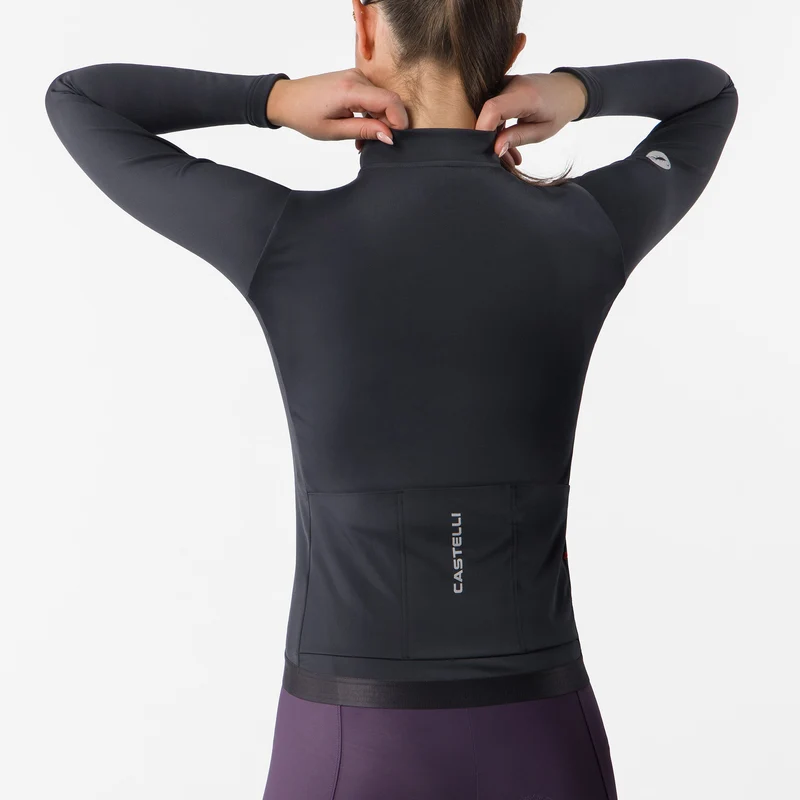 Maglia donna maniche lunghe Castelli Espresso Thermal 2 - Nero