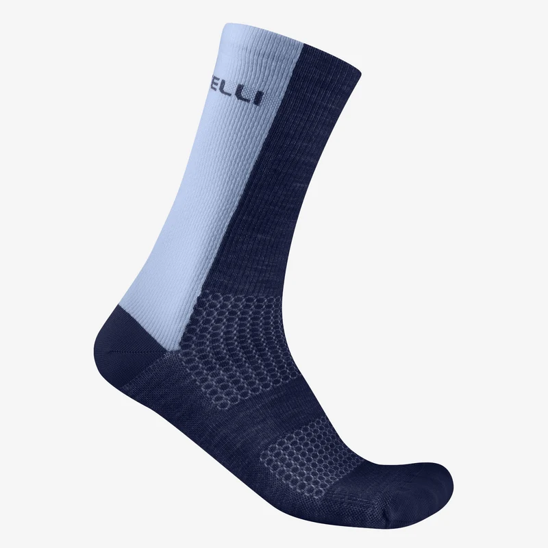 Calze Castelli Logo 18 Merino - Blu