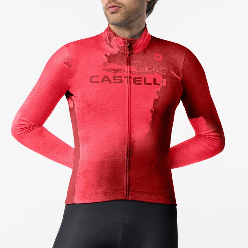 Maglia maniche lunghe Castelli Nebula Thermal - Rosso