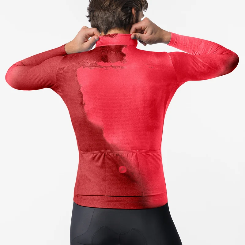 Maglia maniche lunghe Castelli Nebula Thermal - Rosso