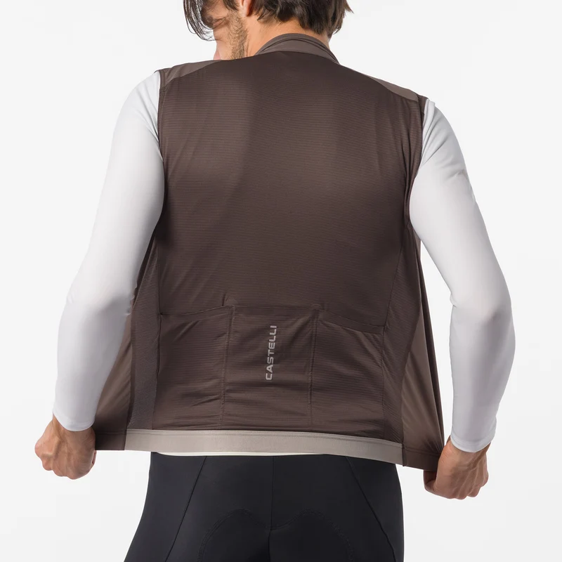 Gilet Castelli Espresso 2 - Marrone
