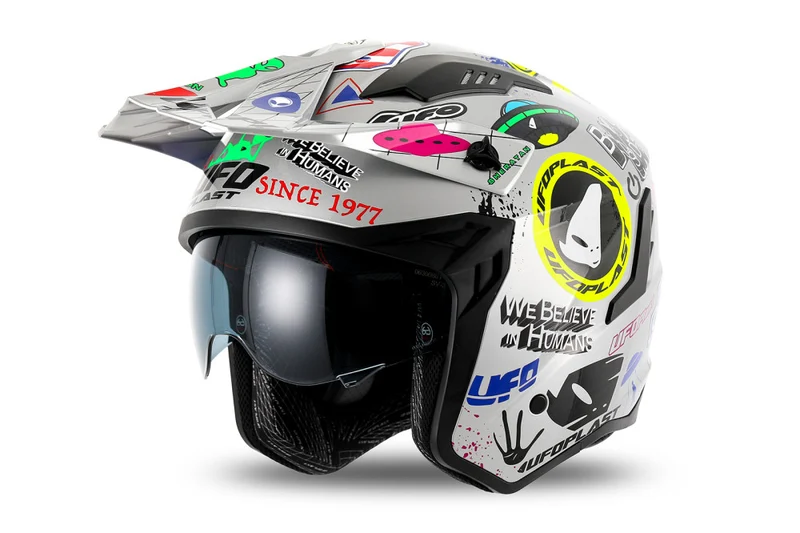 CASCO UFO SHERATAN JET UFO GRAPHIC 2.0 BIANCO OPACO