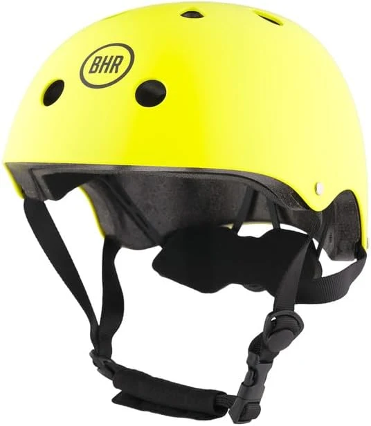 CASCO BHR 837 BICI BMX-MONOPATTINO GIALLO OPACO