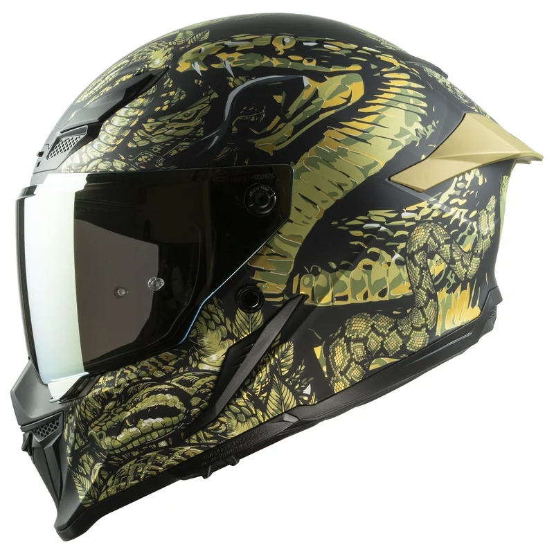 CASCO MPH INTEGRALE BLADE E22.06 GRAFICA COBRA OPACO PINLOCK 70