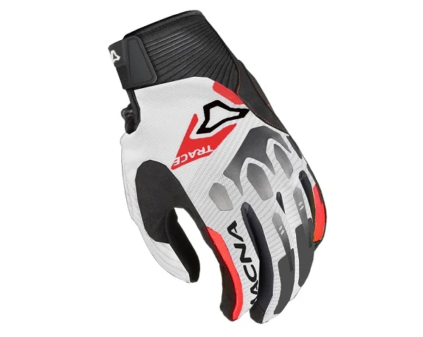 GUANTI MACNA UOMO ESTIVI TRACE BIANCO-NERO-ROSSO