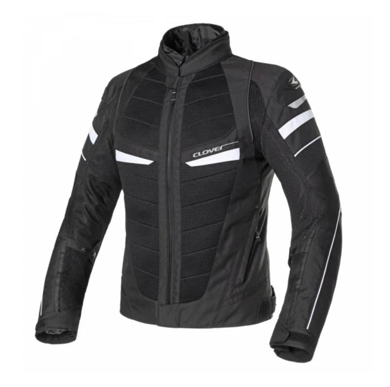 GIUBBINO CLOVER RAINJET-2 WP TRAFORATO MESH NERO BIANCO