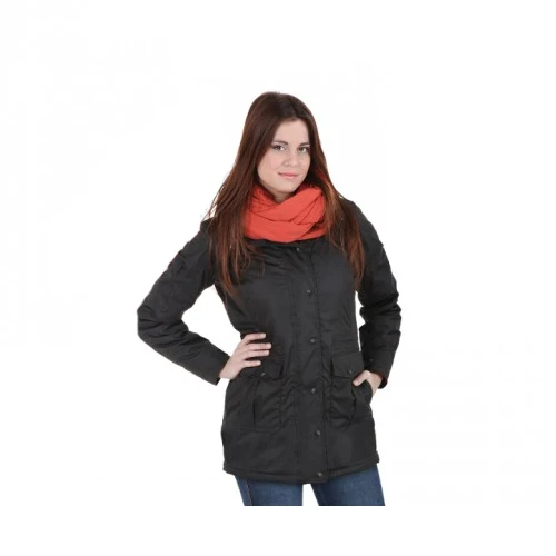 GIACCA STEFF PARKA DONNA IMPERMEABILE TRASPIRANTE NERO TAGLIA 38