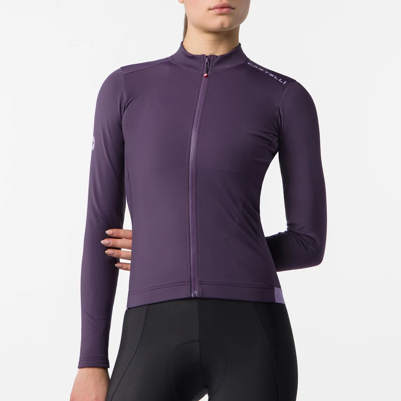 Maglia donna maniche lunghe Castelli Espresso Thermal 2 - Viola