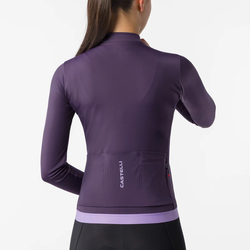 Maglia donna maniche lunghe Castelli Espresso Thermal 2 - Viola