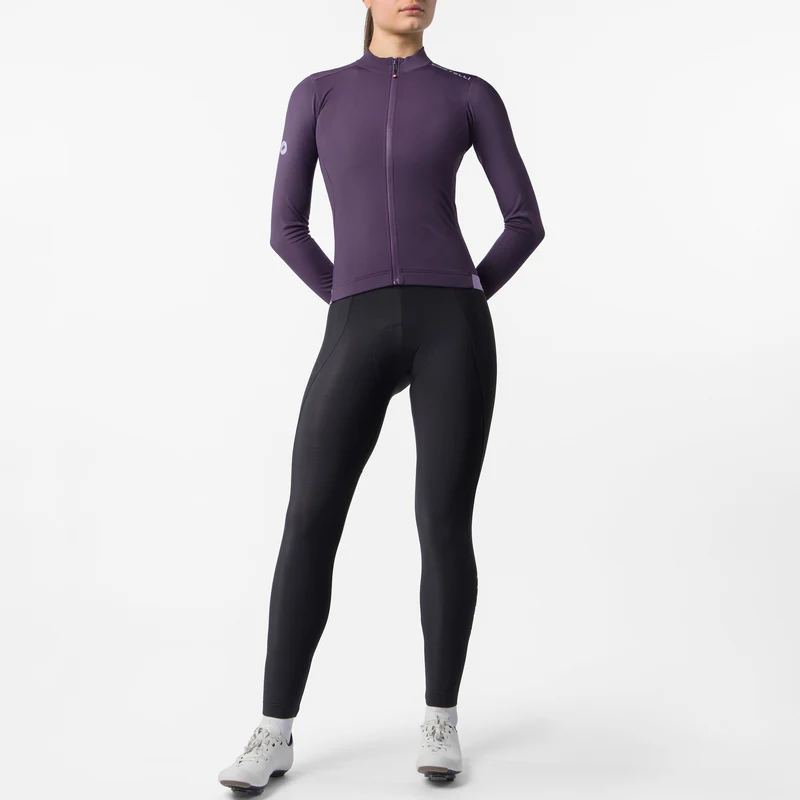 Maglia donna maniche lunghe Castelli Espresso Thermal 2 - Viola