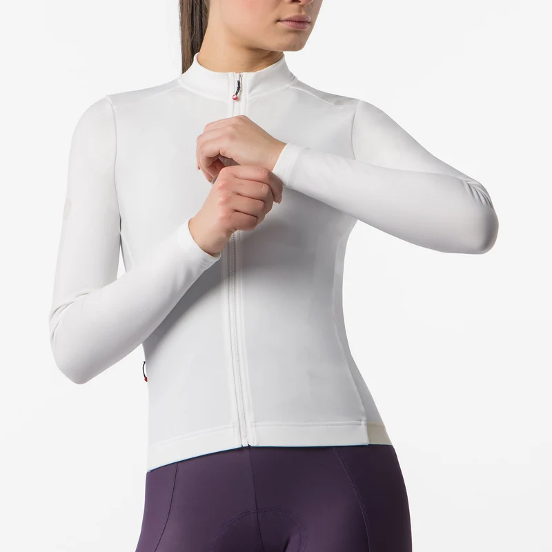 Maglia donna maniche lunghe Castelli Espresso Thermal 2 - Bianco