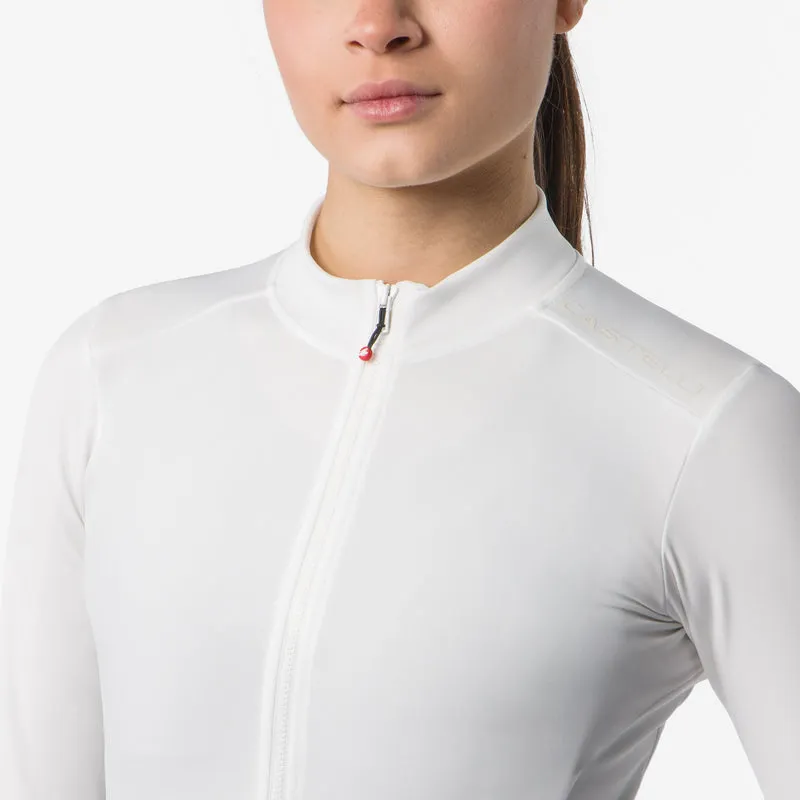 Maglia donna maniche lunghe Castelli Espresso Thermal 2 - Bianco