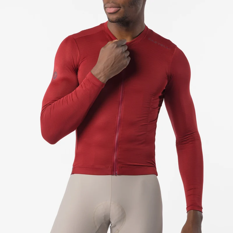 Maglia maniche lunghe Castelli Espresso 2 - Rosso