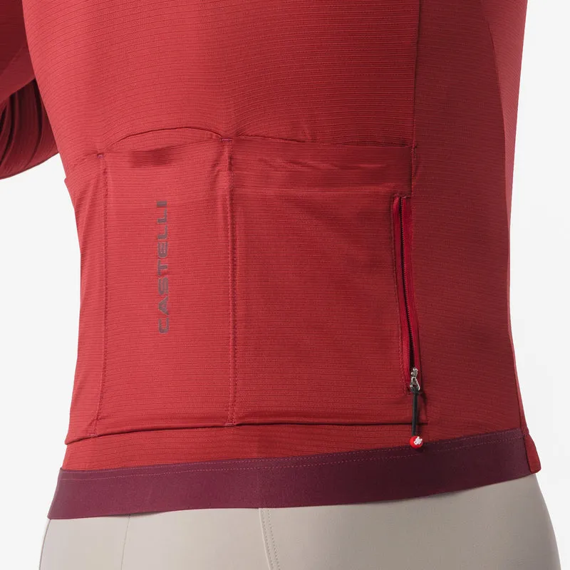 Maglia maniche lunghe Castelli Espresso 2 - Rosso
