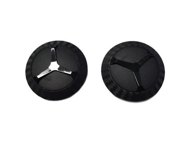 PLACCHETTE VISIERA NERO-CARBONIO PER CASCO NOLAN N33EVO