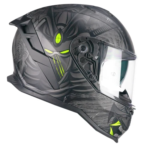 CASCO INTEGRALE CGM 363S SHOT NIPPO NERO GIALLO FLU OPACO