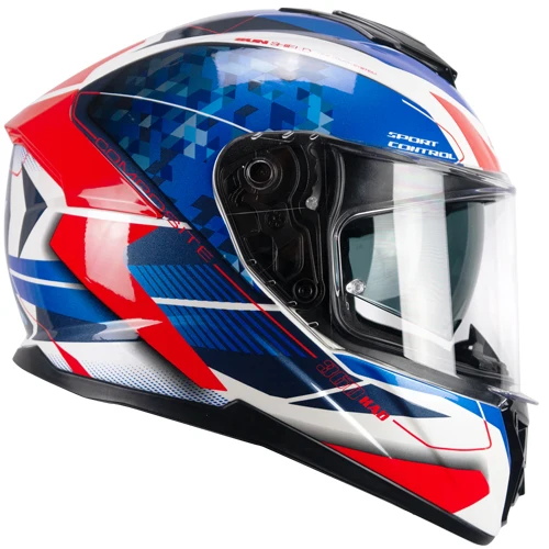 CASCO INTEGRALE CGM 360S KAD RACE BLU ROSSO LUCIDO