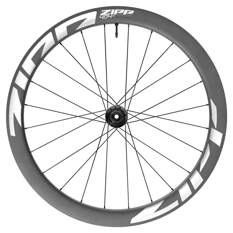 Ruote Zipp 404 S tubeless disc center lock - Nero bianco