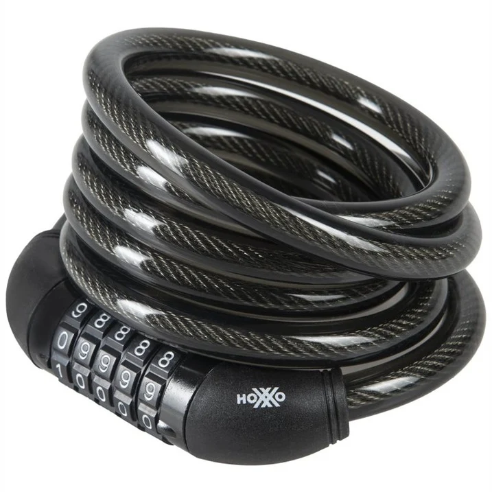 Lucchetto Hoxxo con combinazione 180 cm - Nero
