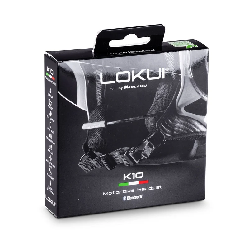 AURICOLARE MOTO SCOOTER LOKUI K10 SINGOLO BLUETOOTH MIDLAND