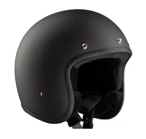 CASCO JET MPH H-EASY 22.06 CAFE RACE NERO OPACO