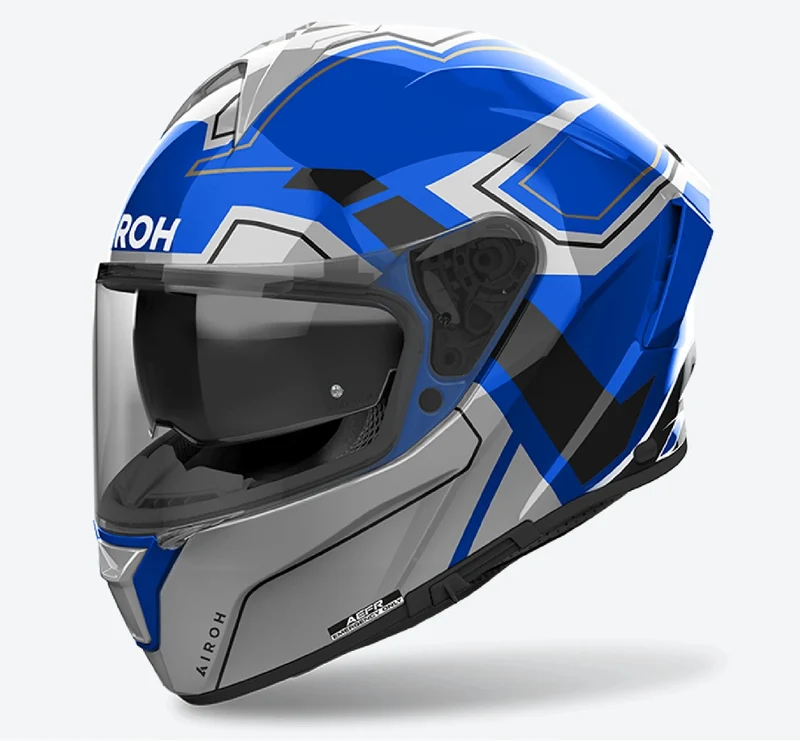 CASCO AIROH INTEGRALE SPARK 2 DART SP2D19 BLU GRIGIO