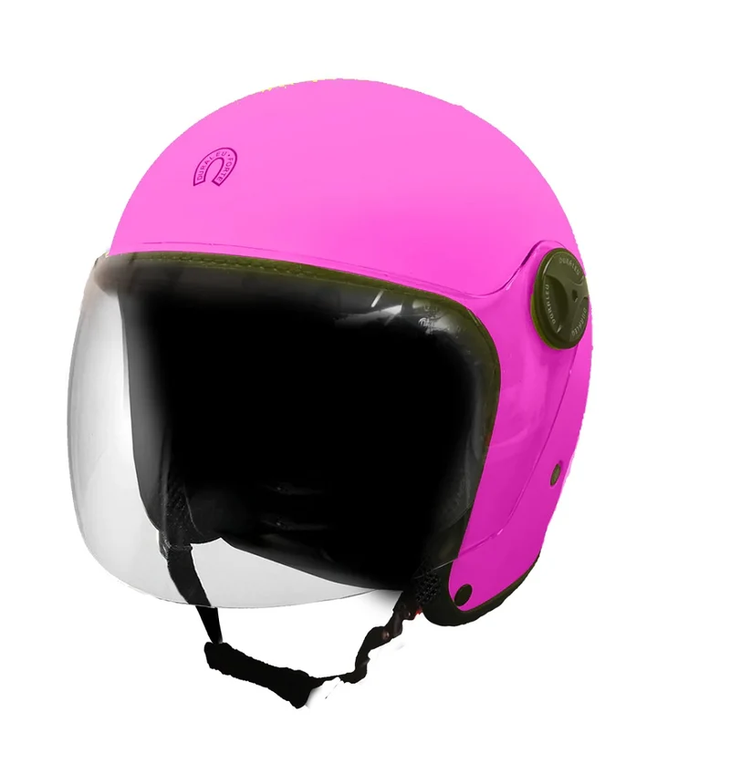 CASCO JET DURALEU BAMBINO LEO FUXIA OPACO