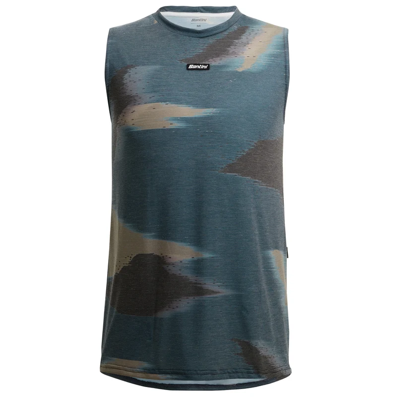 Maglia senza maniche Santini Watt Indoor - Verde
