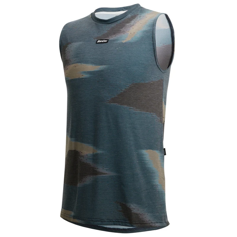 Maglia senza maniche Santini Watt Indoor - Verde