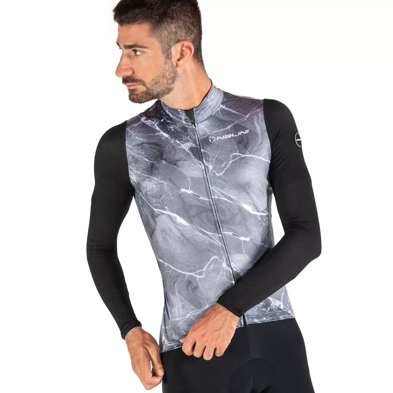Maglia maniche lunghe Nalini Warm Mesh - Grigio